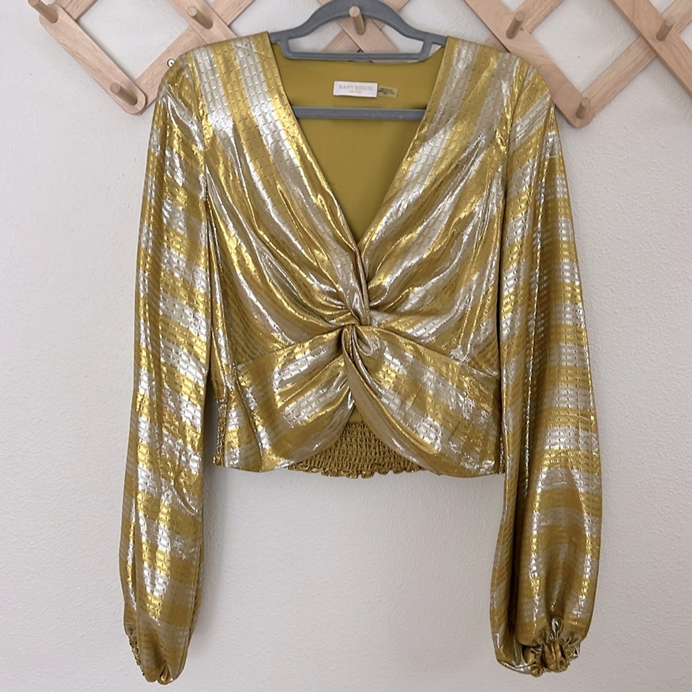 Ramy Brook metallic top